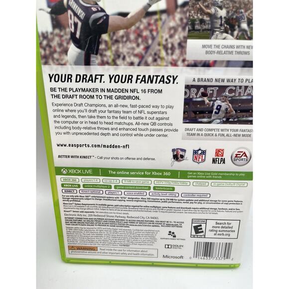Madden NFL 16 (Xbox 360, 2015) Tested Working - Free Ship - Picture 3 of 5